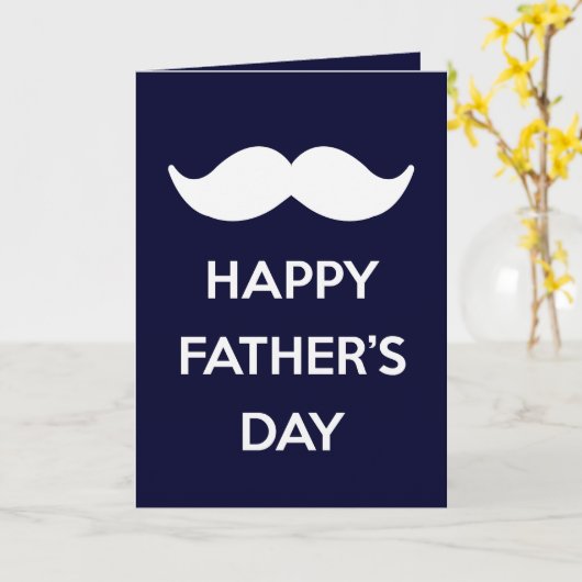 Snor - Happy Vaderdag Kaart (Gele Bloem)
