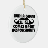 Snor humor keramisch ornament (Rechts)