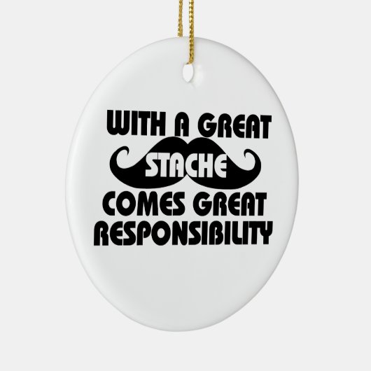 Snor humor keramisch ornament (Rechts)