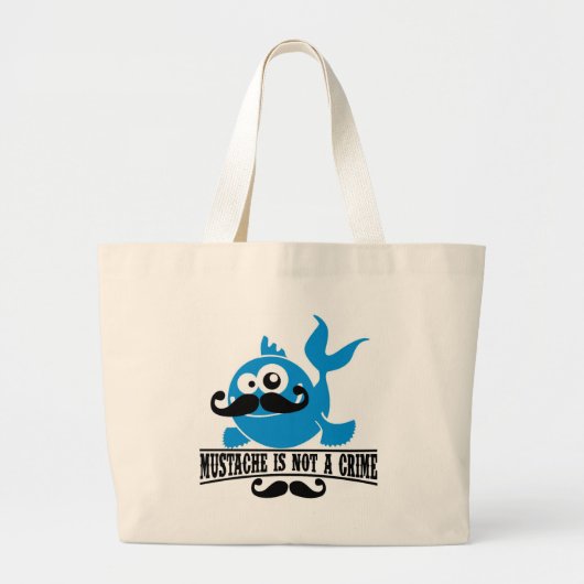 snor is geen misdaad grote tote bag (Voorkant)