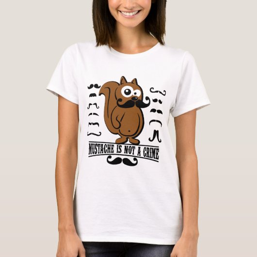 snor is geen misdaad t-shirt (Voorkant)