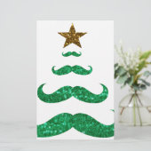 snor kerstboom briefpapier (Staand voorkant)