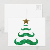 snor kerstboom feestdagenkaart (Voorkant / Achterkant)