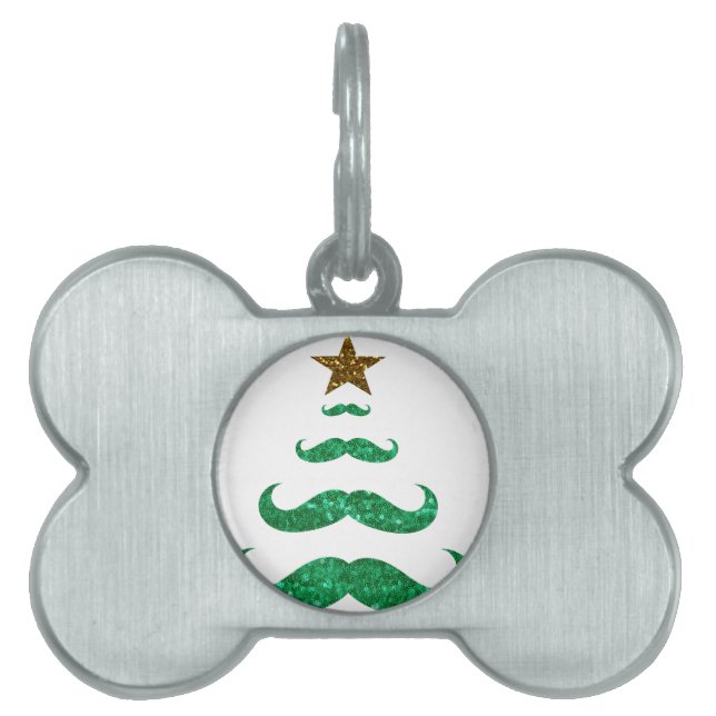 snor kerstboom huisdieren naamplaatje (voorkant)