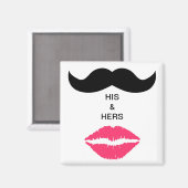 snor & lippen magneet (Voorkant / Achterkant)