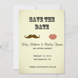 Snor & Lippen Save-the-date Save The Date
