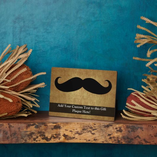 snor met aangepaste tekst fotoplaat (Zijkant)