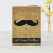 snor met aangepaste tekst kaart (Gele Bloem)