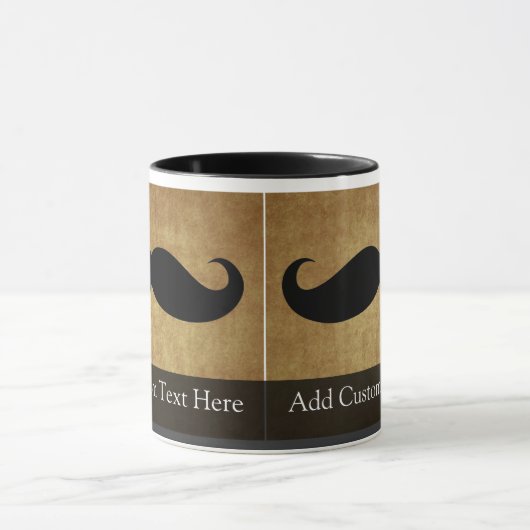 snor met aangepaste tekst mok (Midden)