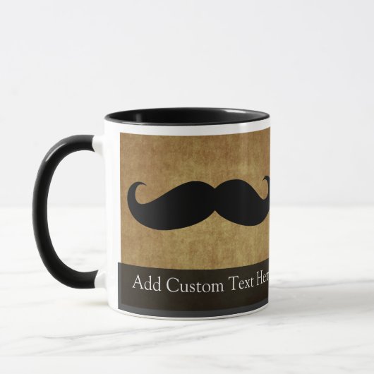 snor met aangepaste tekst mok (Links)