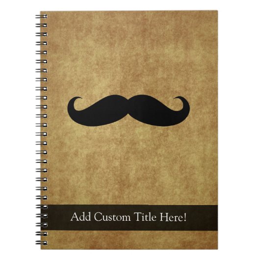  snor met aangepaste tekst notitieboek (Voorkant)