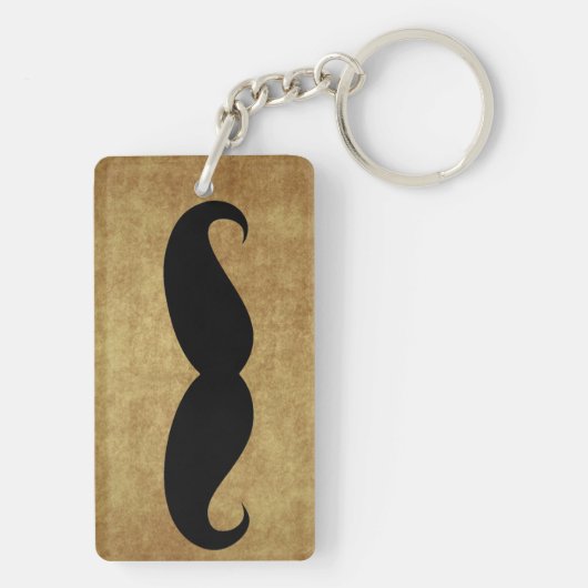 snor met aangepaste tekst sleutelhanger (achterkant)