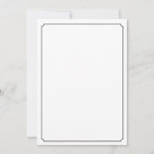  snor Mr. & Mrs. Wedding Invitations Kaart (Achterkant)