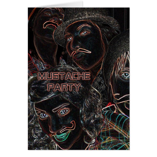 snor : neon staches (Voorkant)