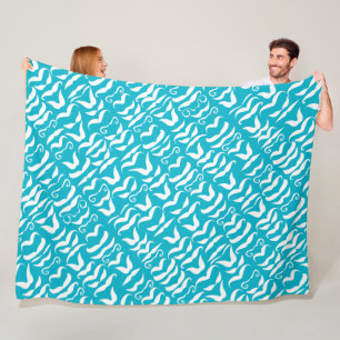  snor om het even welk kleurenpatroon fleece deken