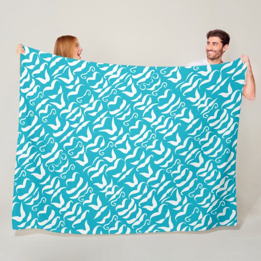 snor om het even welk kleurenpatroon fleece deken (In situ)