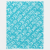 snor om het even welk kleurenpatroon fleece deken (Voorkant)