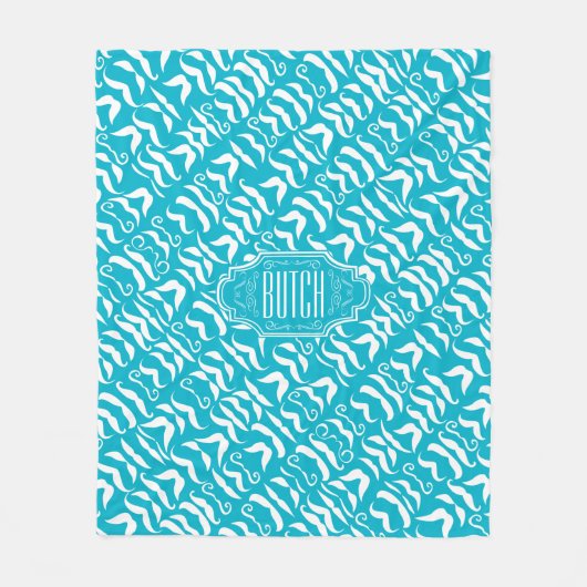  snor om het even welk kleurenpatroon fleece deken (Voorkant)