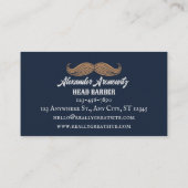  snor salon kapster kapperszaak visitekaartje (Achterkant)