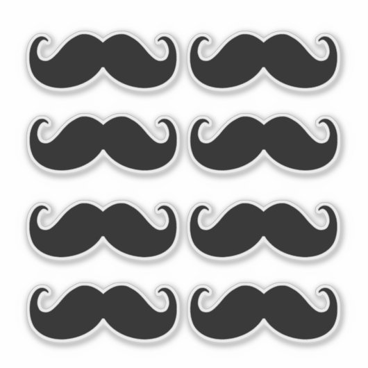 Snor Set Prints Sticker (Voorkant)