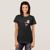 Snor Snorhaar Snorharige Grappige Kip T-shirt (Voorkant volledig)