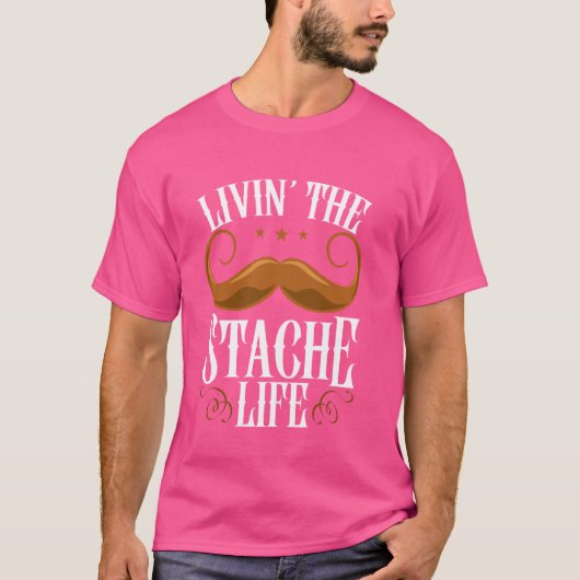 Snor Stache Beard T-shirt (Voorkant)