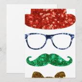 snor voor kerst feestdagenkaart (Voorkant / Achterkant)