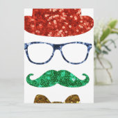snor voor kerst feestdagenkaart (Staand voorkant)