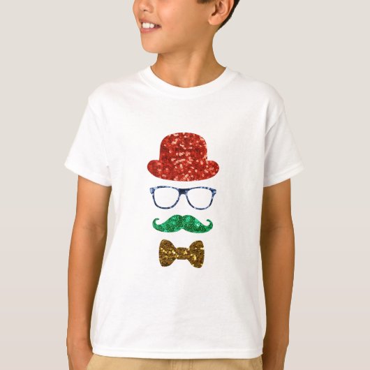 snor voor kerst t-shirt (Voorkant)