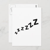 Snore zzz briefkaart (Voorkant / Achterkant)