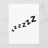 Snore zzz briefkaart (Voorkant)