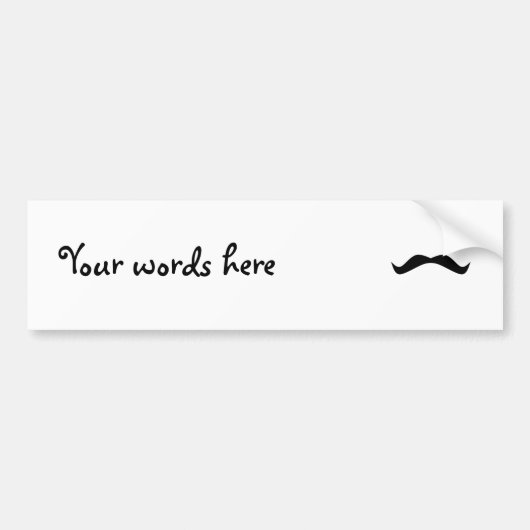 Snorhaar Bumpersticker (Voorkant)