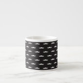 Snorhaar hipster patroon espresso kop (Voorkant)