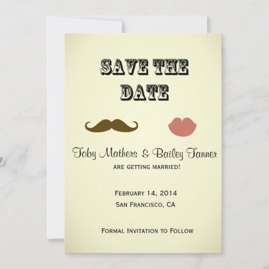 Snorhaar & Lippen Save-the-date Save The Date (Voorkant)