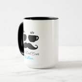 Snorhaar & Macchiato Vader Cadeaumok Mok (Voorkant links)
