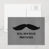 Snorhaar met leuk gezegde briefkaart (Voorkant / Achterkant)