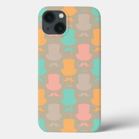 Snorhaar patroon 2 Case-Mate iPhone case (Achterkant)