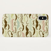 Snorhaar patroon, retro stijl 4 Case-Mate iPhone case (Achterkant (horizontaal))