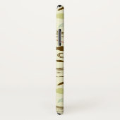 Snorhaar patroon, retro stijl 4 Case-Mate iPhone case (Achterkant / rechts)