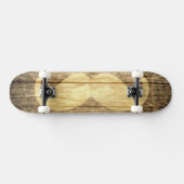 Snorhaar Vintage Hout #2 Persoonlijk Skateboard (Horizontaal)