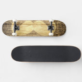 Snorhaar Vintage Hout #2 Persoonlijk Skateboard (Horizontaal)