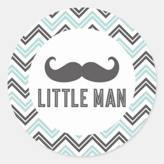Snorharen Sticker voor Little Man (Voorkant)