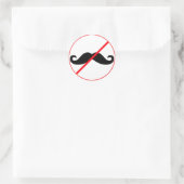 Snorharen Verboden! Ronde Sticker (Tas)