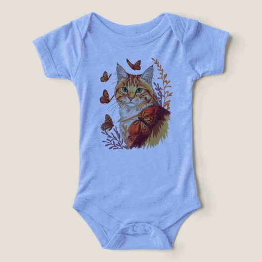 Snorharen & Vleugels – Kat met Monarchvlinders (Design voorkant)