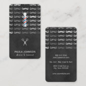 Snorharerpatroon Kappervlaggenmast Visitekaartje (Voorkant / Achterkant)