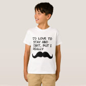 Snorharige humor t-shirt (Voorkant volledig)