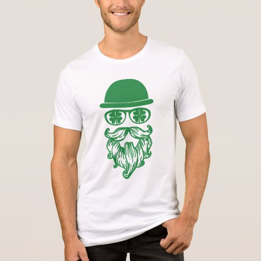 Snorharige kabouters St. Patrick's Day Tri-Blend Shirt (Voorkant)