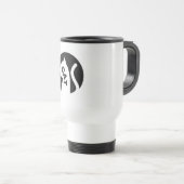 Snorharige Koffie Charme Delight Reisbeker (Voorkant rechts)