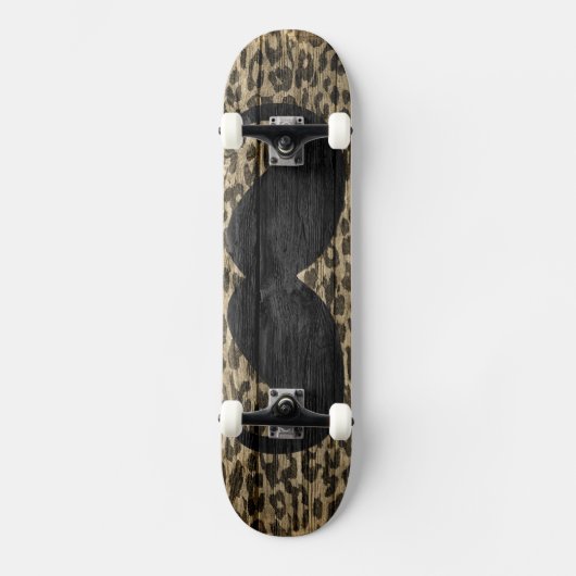 Snorharige Luipaard Vintage #6 Persoonlijk Skateboard (Voorkant)