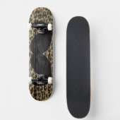 Snorharige Luipaard Vintage #6 Persoonlijk Skateboard (Voorkant)